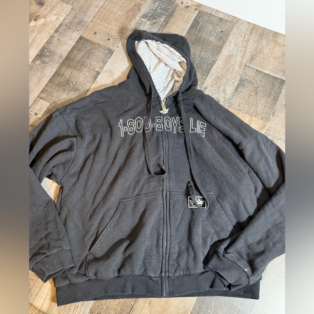 1-800‎ Boys Lie Cherub Zip Hoodie • Y2K Streetwear • Viral Graphic • Unisex